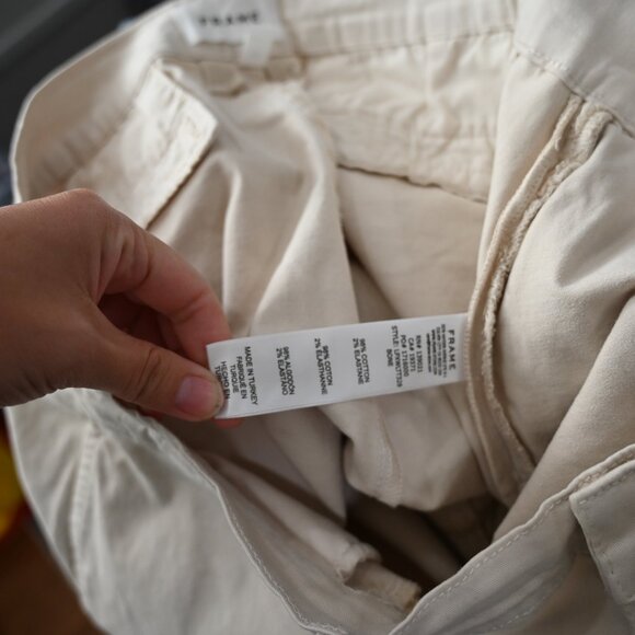 Citron Santa Monica Small 100% Linen Button Down Print Shirt - Picture 9 of 13